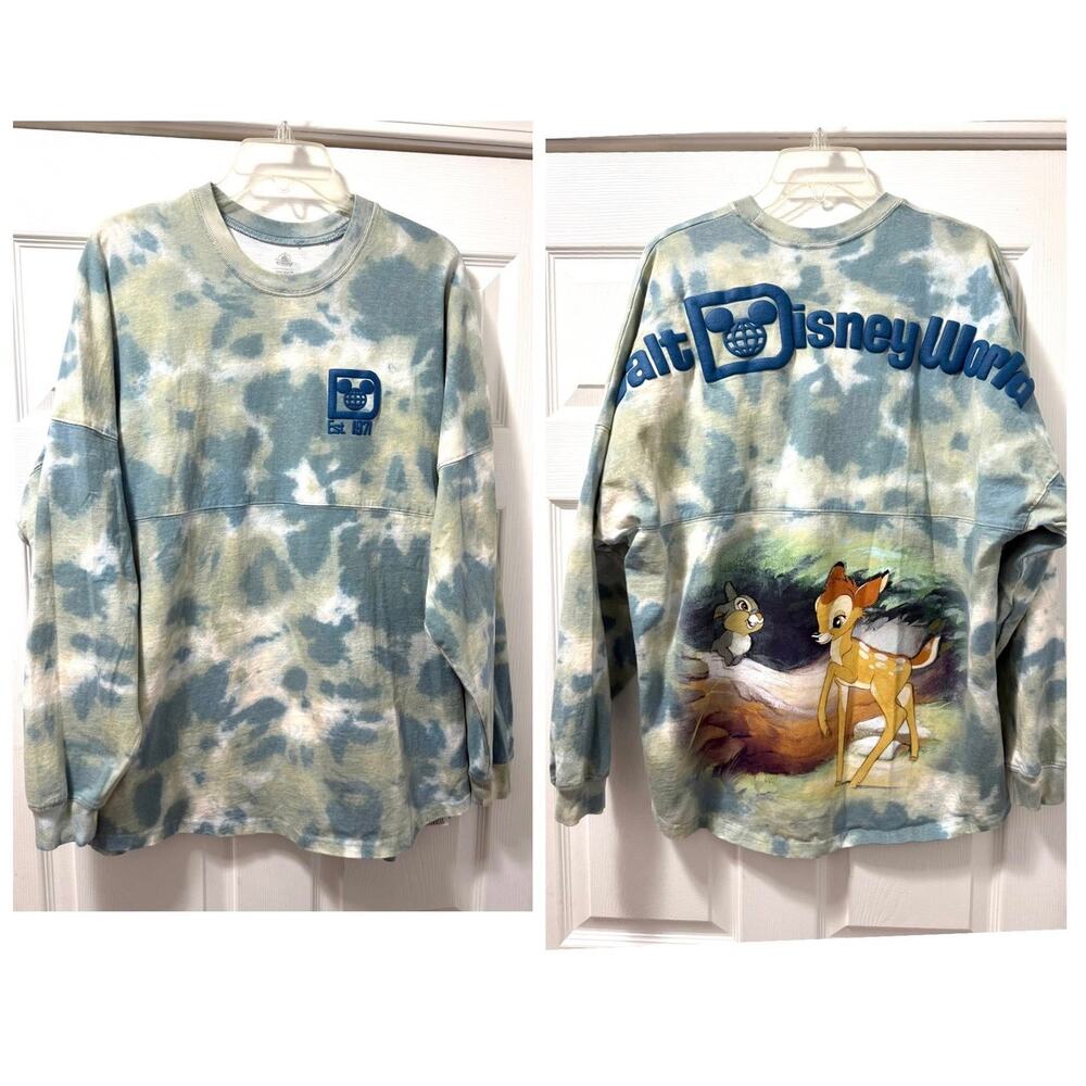 Walt Disney World Parks Adult L‎ Unisex Bambi & Thumper Tie Dye Spirit Jersey